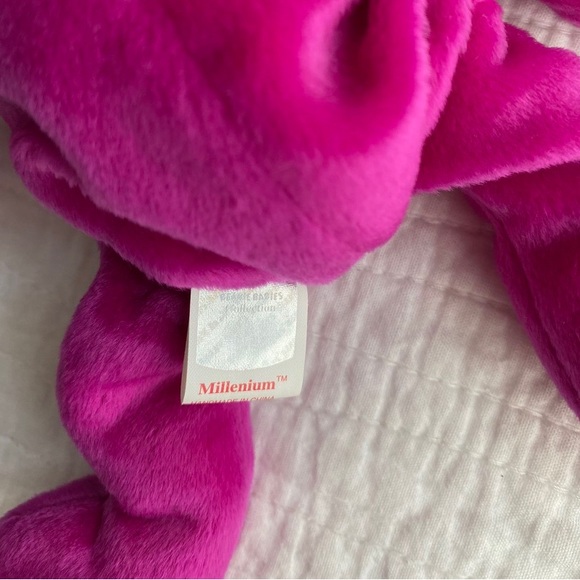🆕 NEW Authentic Misspelled "Millenium" Ty Beanie Baby Millennium the Bear - Picture 8 of 10